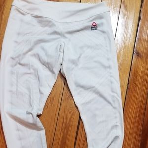 White reversible Reebok Crossfit leggings